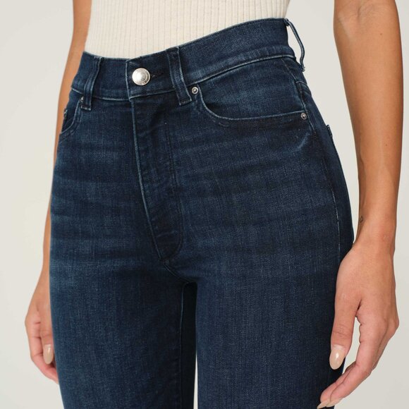 DL1961 Halle Straight High Rise Instasculpt Jeans Mediterranean 31 - Picture 4 of 16
